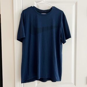 Nike Dri-FIT Men’s Navy Blue Short Sleeve Activewear T-Shirt Size XL